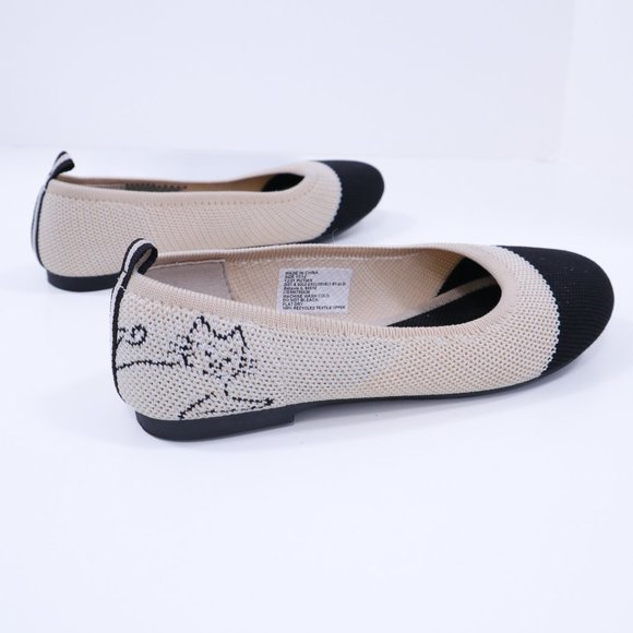 Lily & Dan Other - Lily & Dan Ballet Flats Girls 11/12 Black White Cat